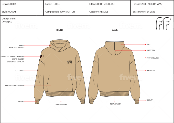 Hoodie tech pack 2025